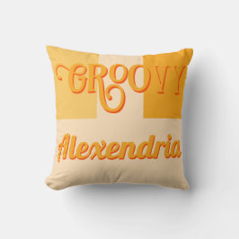 Cojín Decorativo Amarillo retro personalizado