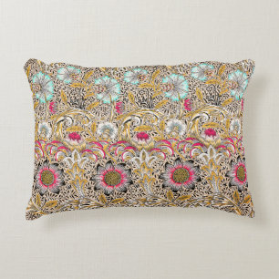 Cojín Decorativo Amarillo rosa vintage Corncockle de William Morris