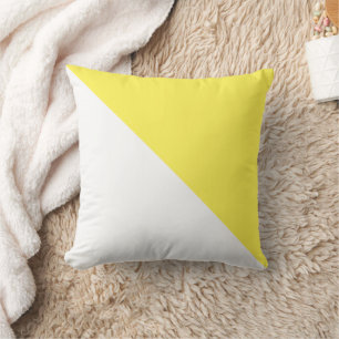Cojín decorativo amarillo tónico diagonal