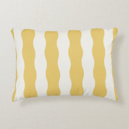 Cojín Decorativo Amarillo y blanco Acogedor