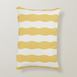 Cojín Decorativo Amarillo y blanco Acogedor