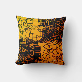 Cojín Decorativo Amarillo y negro