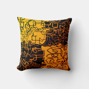 Cojín Decorativo Amarillo y negro