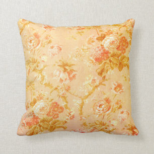 Cojín Decorativo Amarillo y rosa del Almohada-Grunge de la