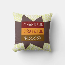 Cojín Decorativo amarillo zigzag