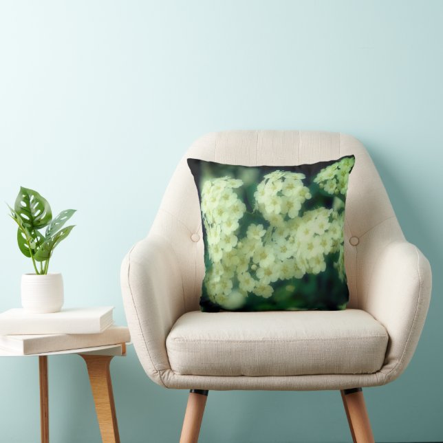 Cojín Decorativo Amarrando las rosas blancas salvajes (Silla)