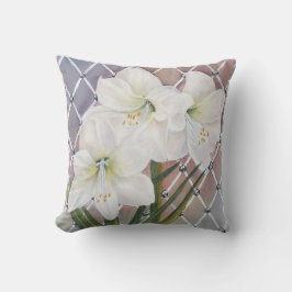 COJÍN DECORATIVO AMARYLLIS BLANCO MONOGRAMADO