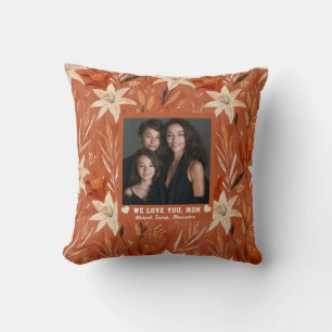 Cojín Decorativo Amaryllis Mejor Mamá Interior Decoración Retro