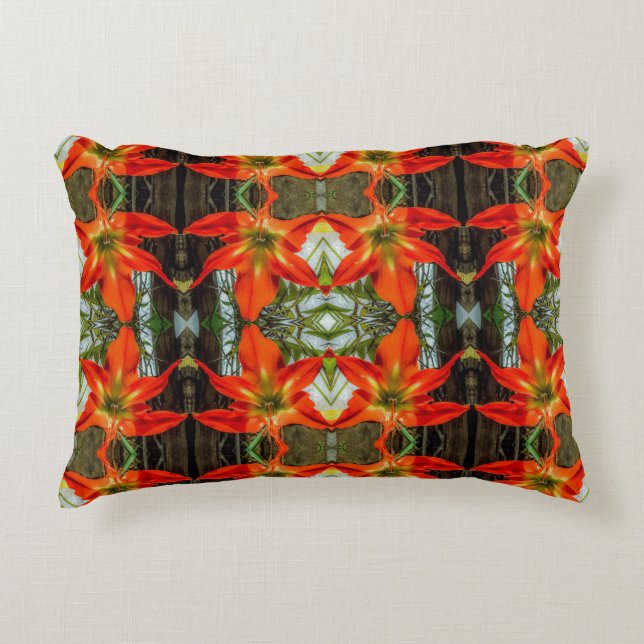 Cojín Decorativo Amaryllis Pattern Accent Pillow (Anverso)