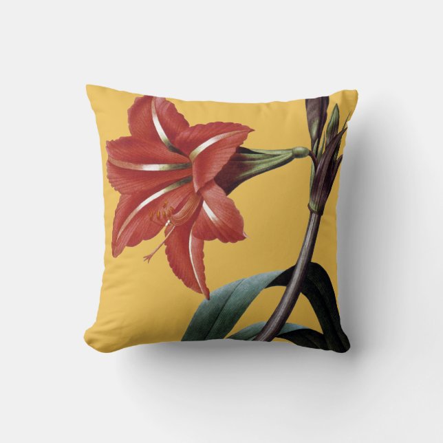 Cojín Decorativo Amaryllis rayado (Anverso)