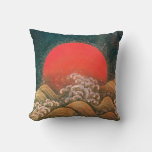 Cojín Decorativo AMATERASU, SUN GODDESS rojo, negro marrón