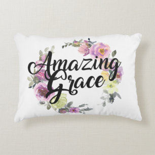 Cojín Decorativo Amazing Grace Qué Dulce Suena Floral