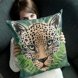 Cojín Decorativo Amazonía tropical jaguar