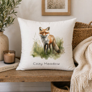 Cojín Decorativo Amber Gaze: Meadow Fox, personalizado