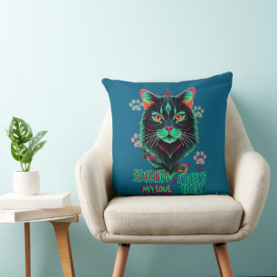 Cojín Decorativo Amber Glow Cat Energy