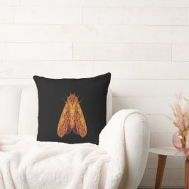 Cojín Decorativo Amber Moth – Surreal Nature Form