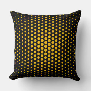 Cojín Decorativo Amber Techno puntos negro moderno