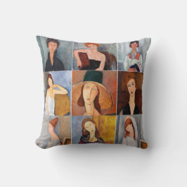 Cojín Decorativo Amedeo Modigliani - Collage de obras maestras