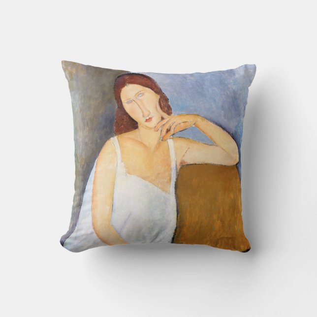 Cojín Decorativo Amedeo Modigliani - Jeanne Hebuterne (Anverso)