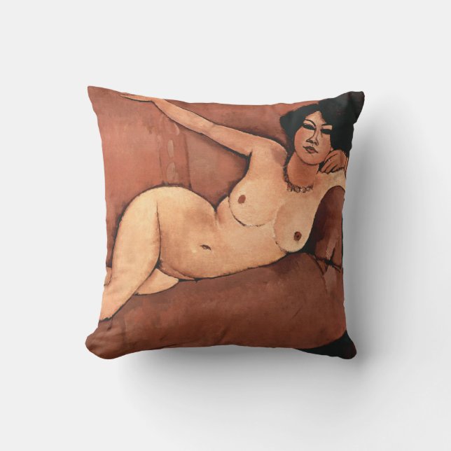 Cojín Decorativo Amedeo Modigliani Mujer En Un Sofá (Anverso)
