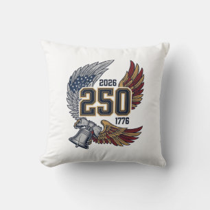 Cojín Decorativo América 250 Alas de Águila 2026 Diseño Patriótico_