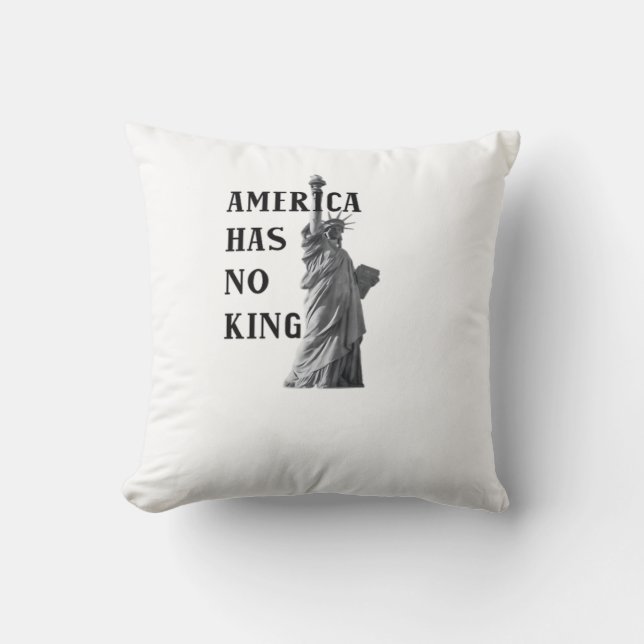 Cojín Decorativo America Has No King Classic (Anverso)