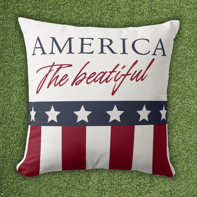 Cojín Decorativo America The Beatiful Patriotic (Subido por el creador)