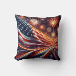 Cojín Decorativo American Flag Throw Pillow