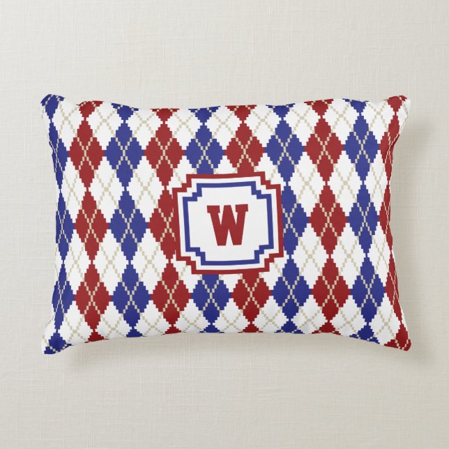 Cojín Decorativo Americana Argyle Accent Pillow (Anverso)