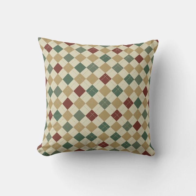 Cojín Decorativo Americana Argyle Americano MOJO Pillow (Anverso)