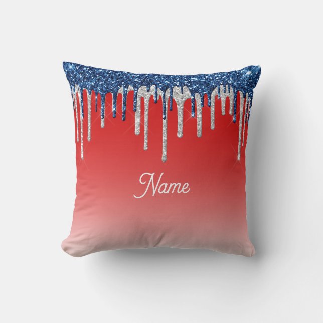 Cojín Decorativo Americana Glitter Drip  (Anverso)