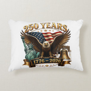 Cojín Decorativo Americano 250 Aniversario USA Patriótico 4 de Juli
