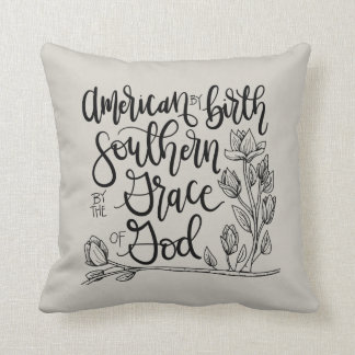 Cojín Decorativo Americano por el nacimiento - meridional por la