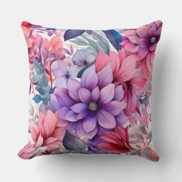 Cojín Decorativo Amethyst Bloom Rhapsody Botánico