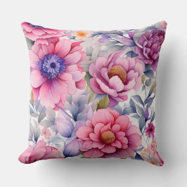 Cojín Decorativo Amethyst Bloom Rhapsody Botánico