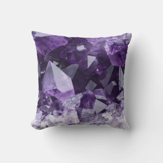 Cojín Decorativo Amethyst Healing Crystal Cluster
