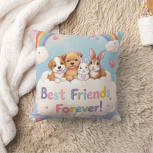 Cojín Decorativo Amigas para Siempre con Gatitos Adorables