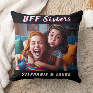 Cojín Decorativo Amigas para Siempre Hermanas Divertidas 