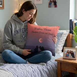 Cojín Decorativo Amigas para Siempre Llamada Moonrise Regalo de Fot