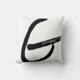 Cojín Decorativo Amigo blanco y negro del G para la novia