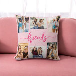 Cojín Decorativo Amigos amigos amigos amigos amigos amigos amigos a<br><div class="desc">Captura la esencia de la amistad con el Cojín decorativo de Regalos de Collage de fotos Hot Pink Friendship Friends 6. Esta almohada personalizada presenta un vibrante diseño rosa caliente y un bonito collage de seis preciadas fotos, celebrando momentos inolvidables con tus amigos más cercanos. Está decorado con materiales de...</div>
