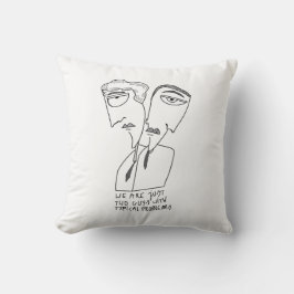 Cojín Decorativo Amigos amigos regalos estilo cubismo negro