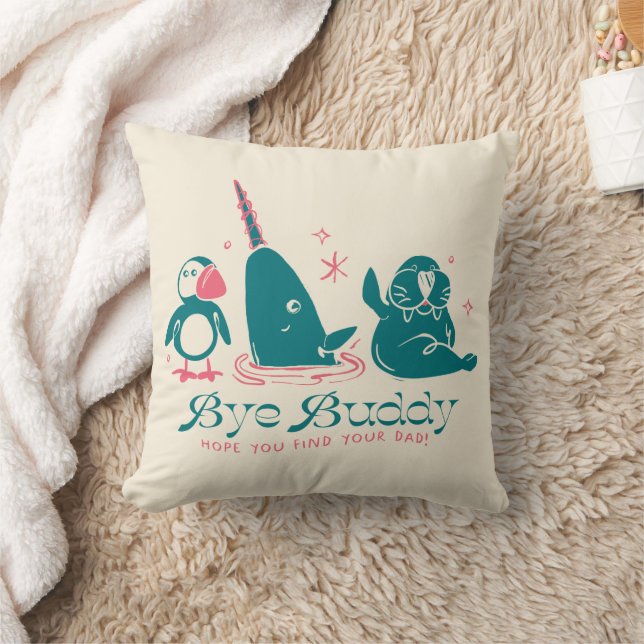 Cojín Decorativo Amigos Animales - Adiós, Buddy, espero que encuent (Manta)