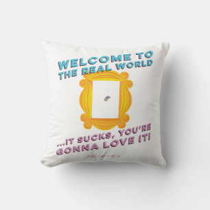 Cojín Decorativo AMIGOS™   Bienvenidos al mundo real - Peephole