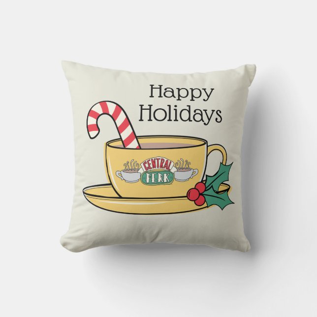 Cojín Decorativo AMIGOS™ | Central Perk Holiday Mug (Anverso)