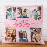 Cojín Decorativo Amigos de Bestis Rosados Calientes 6 Collage de fo<br><div class="desc">Celebra tu vínculo con el Cojín decorativo Keepsake de Hot Pink Besties Friends 6 Collage de fotos. Personalizado con un vibrante diseño rosado caliente, cuenta con un bello collage de seis preciadas fotos que capturan momentos especiales con tus mejores bestias. Esta almohada, elaborada con materiales de alta calidad, aporta un...</div>