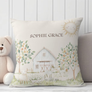 Cojín Decorativo Amigos de la pradera de animales de granja bebé