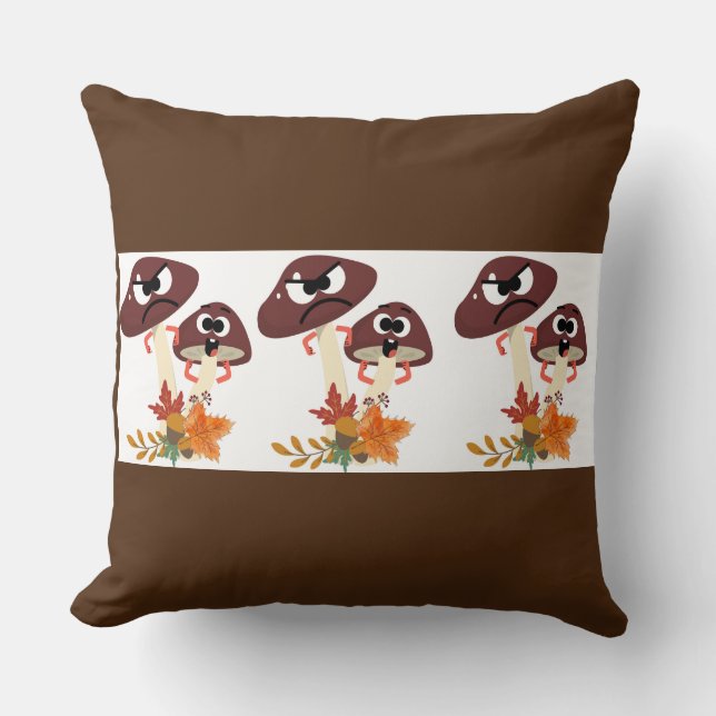 COJÍN DECORATIVO AMIGOS DE MUSHROOM (Anverso)