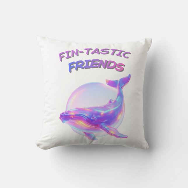 Cojín Decorativo Amigos Fin‑tásticos (Anverso)