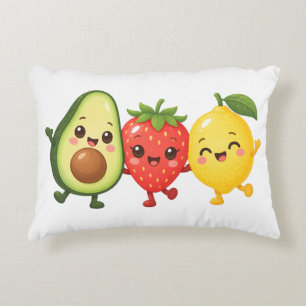 Cojín Decorativo Amigos Frutales Felices